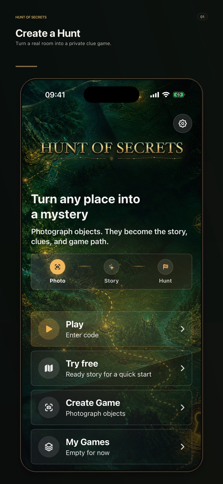 Hunt of Secrets native iPhone žaidimo kūrėjas