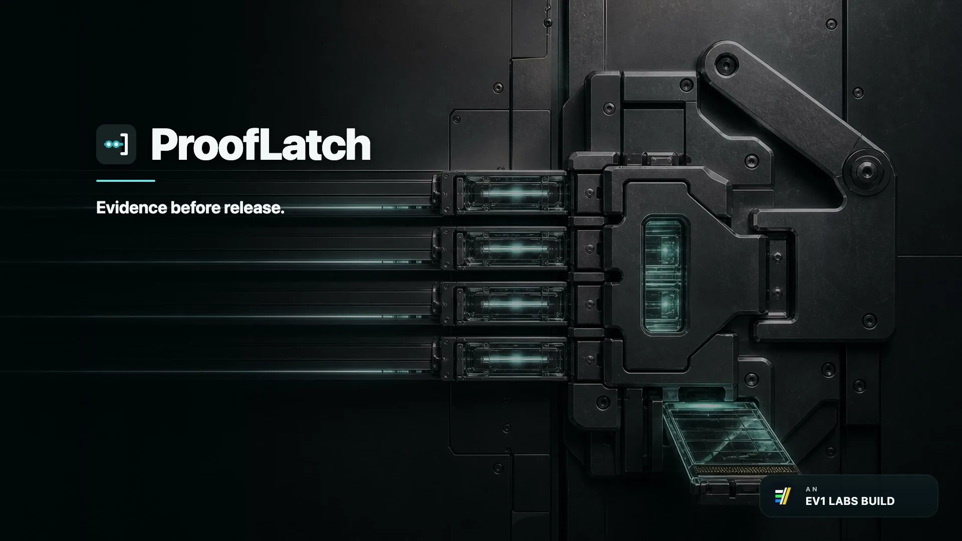 Cinematic ProofLatch release-latch visual introducing the product